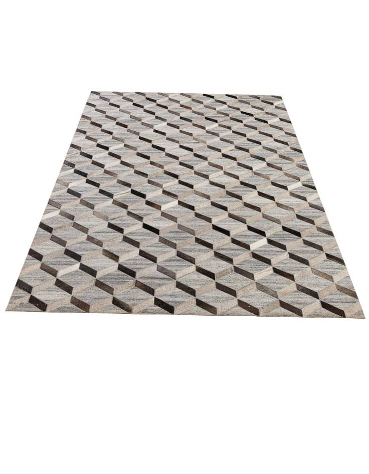 Detail image of  5' 1 x 8' 2 Cowhide - Patchwork Rug