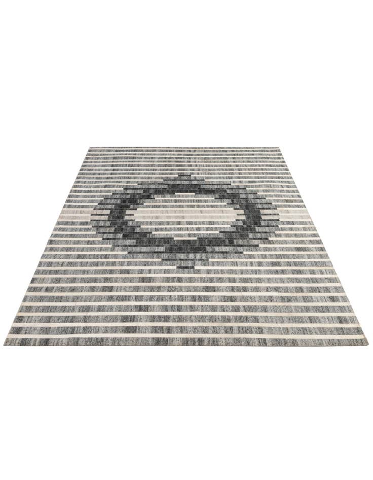 Detail image of  4' 11 x 7' 11 Cowhide - Patchwork Rug