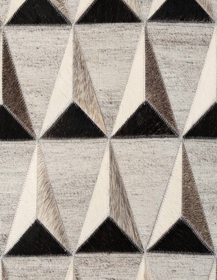 Detail image of  4' 11 x 7' 11 Cowhide - Patchwork Rug