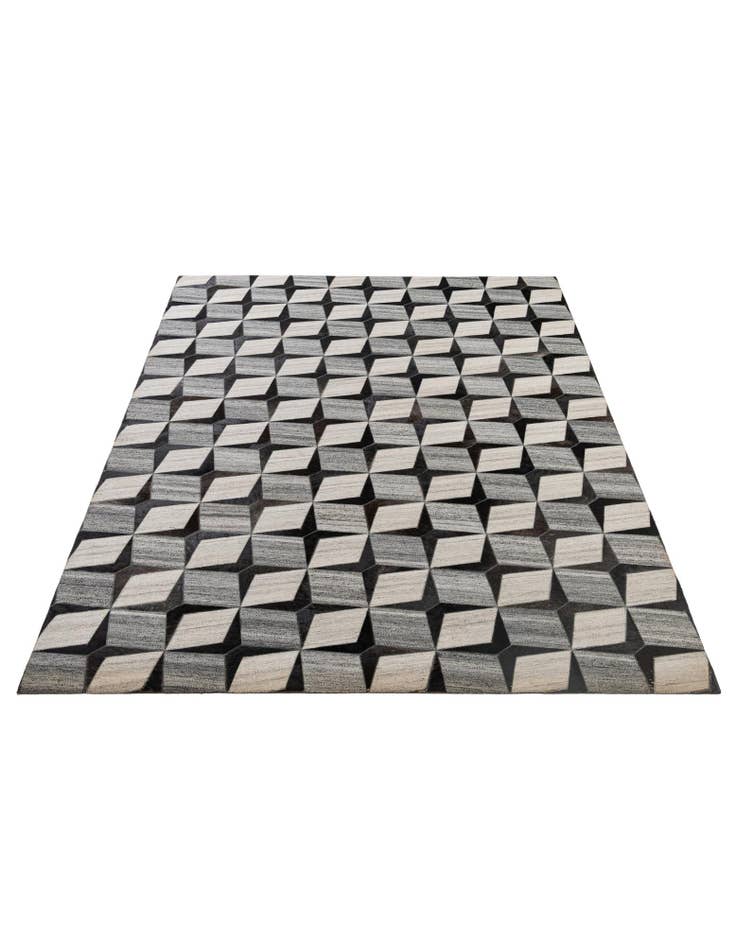 Detail image of  5' 2 x 8' 1 Cowhide - Patchwork Rug