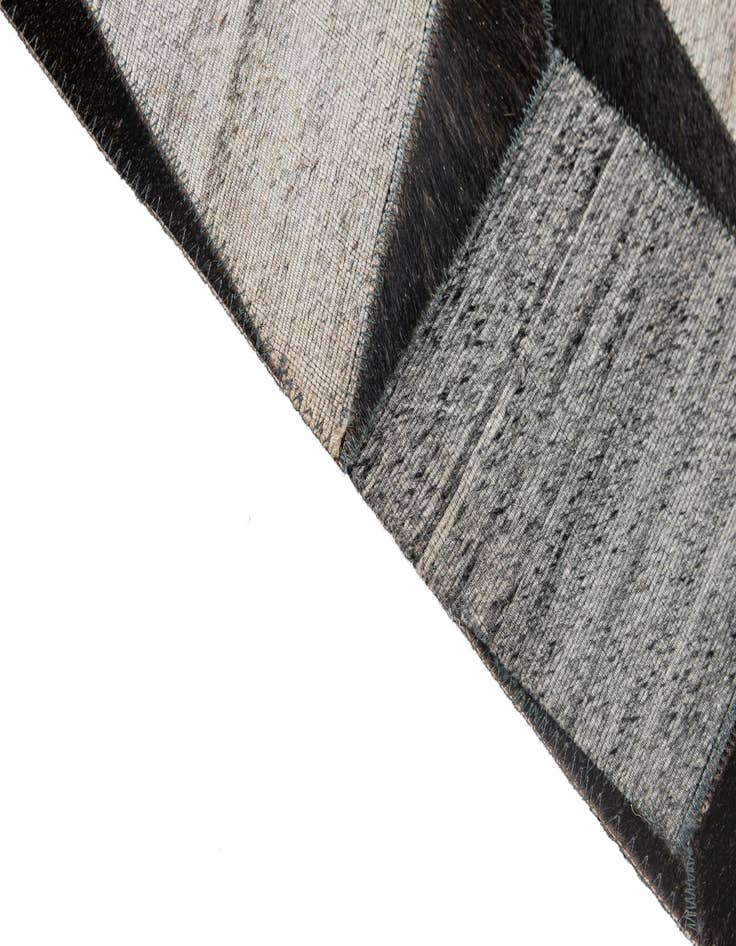 Detail image of  5' 2 x 8' 1 Cowhide - Patchwork Rug