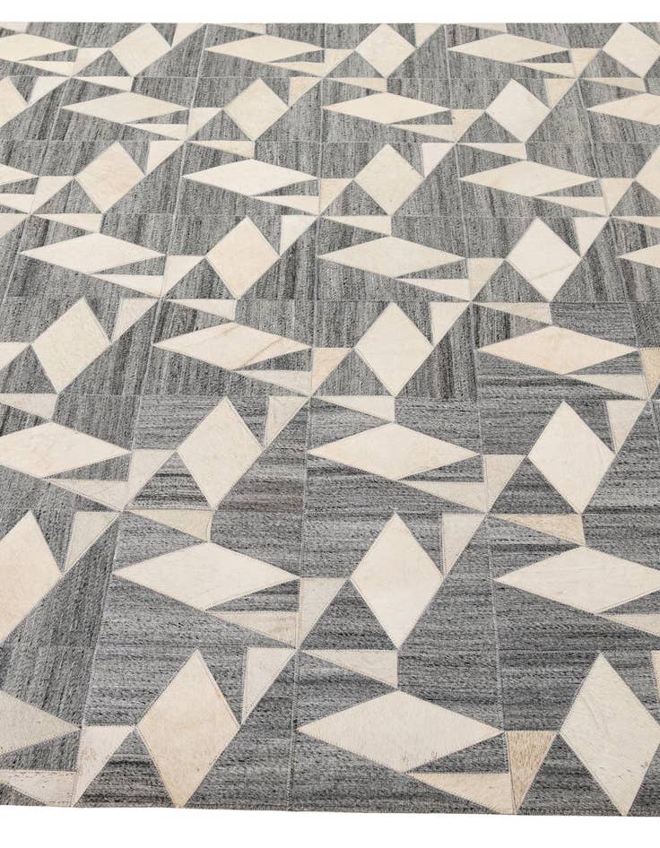 Detail image of  5' 3 x 7' 9 Cowhide - Patchwork Rug