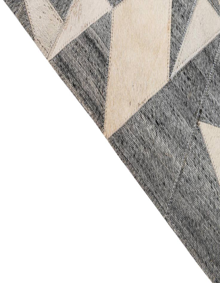 Detail image of  5' 3 x 7' 9 Cowhide - Patchwork Rug