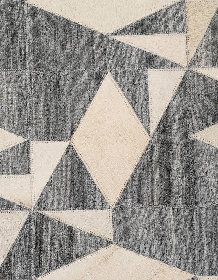 Detail image of  5' 3 x 7' 9 Cowhide - Patchwork Rug