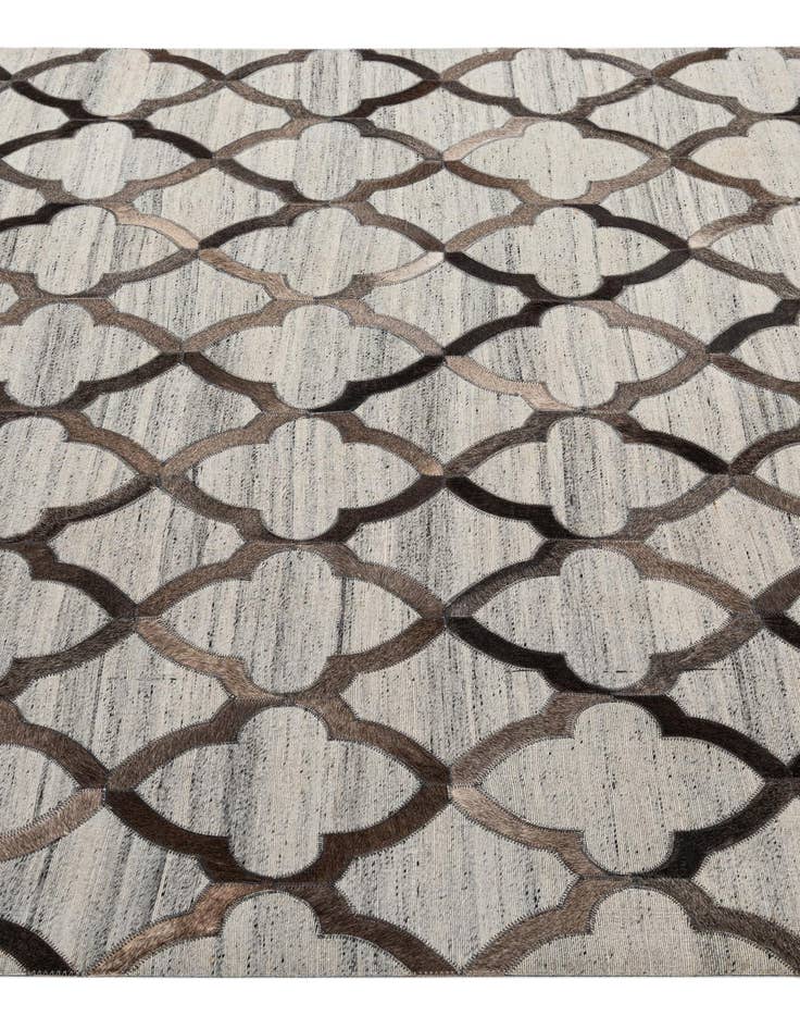 Detail image of  5' x 8' Cowhide - Patchwork Rug