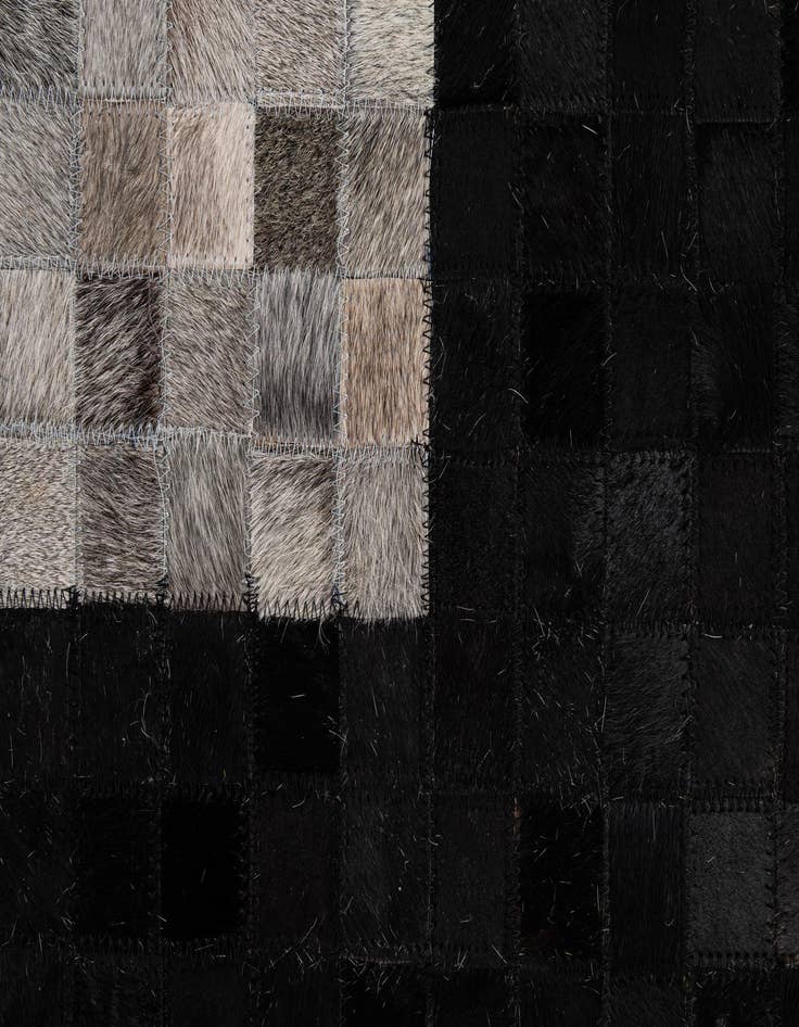 Detail image of  5' x 7' 11 Cowhide - Patchwork Rug
