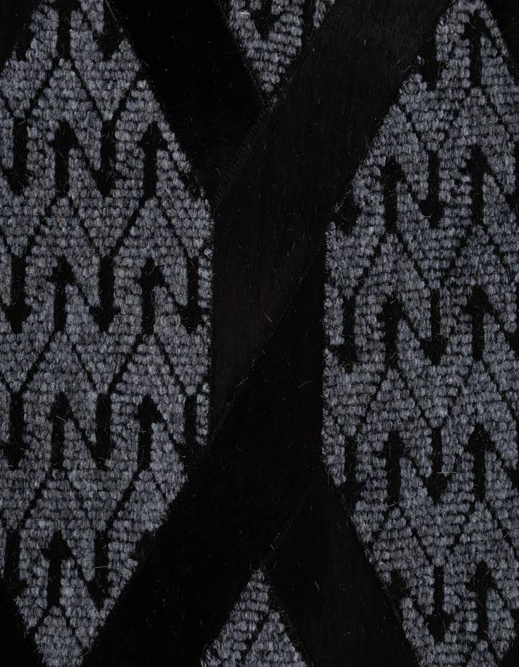 Detail image of  5' 4 x 7' 11 Cowhide - Patchwork Rug