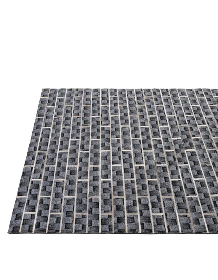 Detail image of  5' 1 x 7' 9 Cowhide - Patchwork Rug