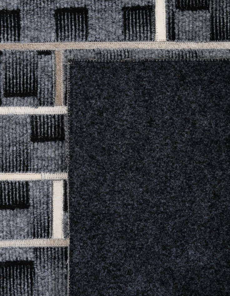 Detail image of  5' 1 x 7' 9 Cowhide - Patchwork Rug