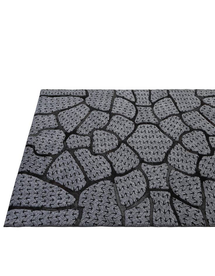 Detail image of  5' 2 x 8' 1 Cowhide - Patchwork Rug