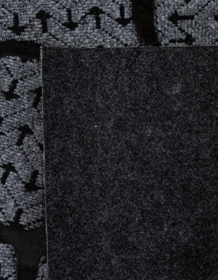 Detail image of  5' 2 x 8' 1 Cowhide - Patchwork Rug