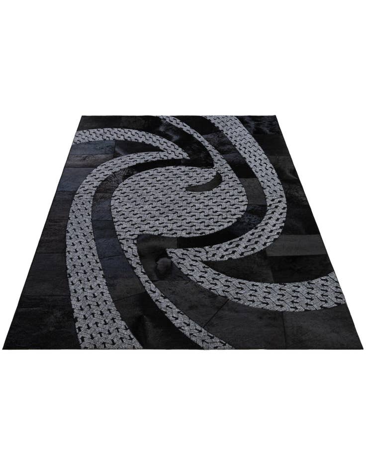 Detail image of  5' x 8' Cowhide - Patchwork Rug