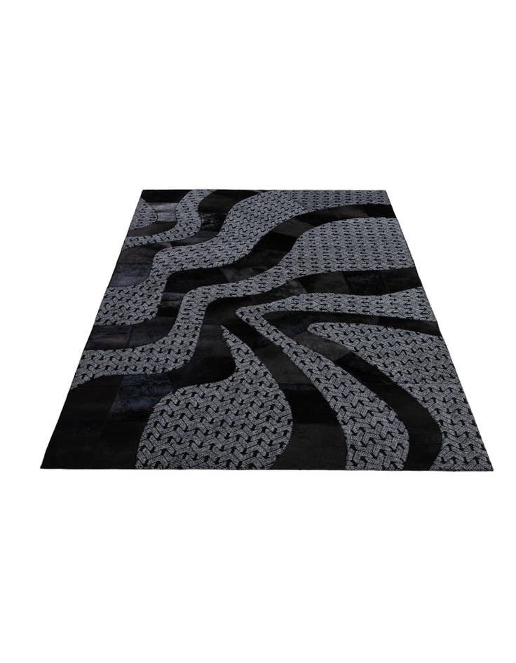 Detail image of  5' x 8' 1 Cowhide - Patchwork Rug