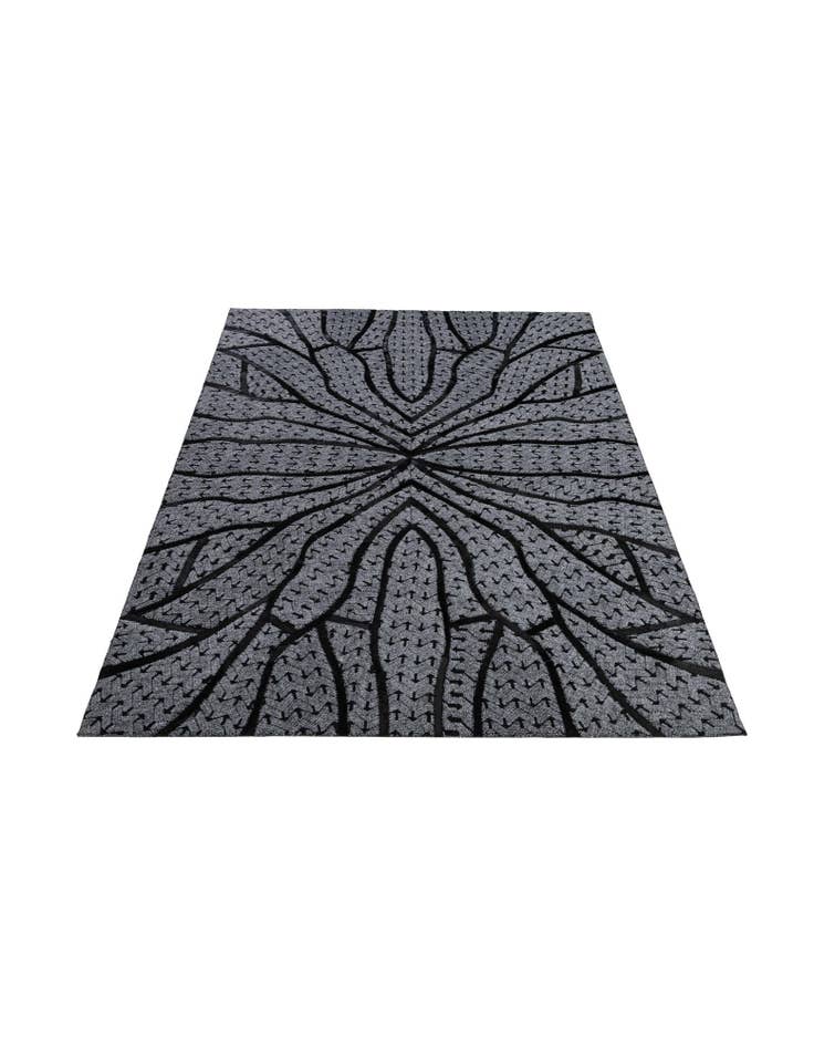 Detail image of  5' 2 x 8' 1 Cowhide - Patchwork Rug