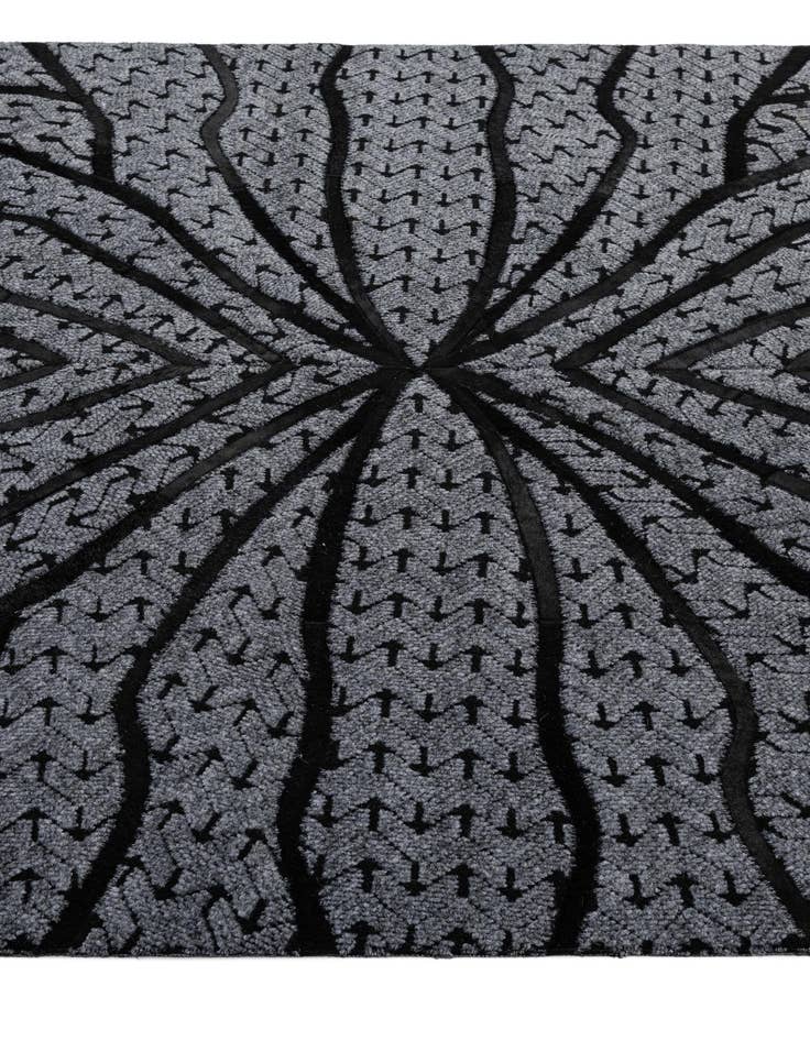 Detail image of  5' 2 x 8' 1 Cowhide - Patchwork Rug