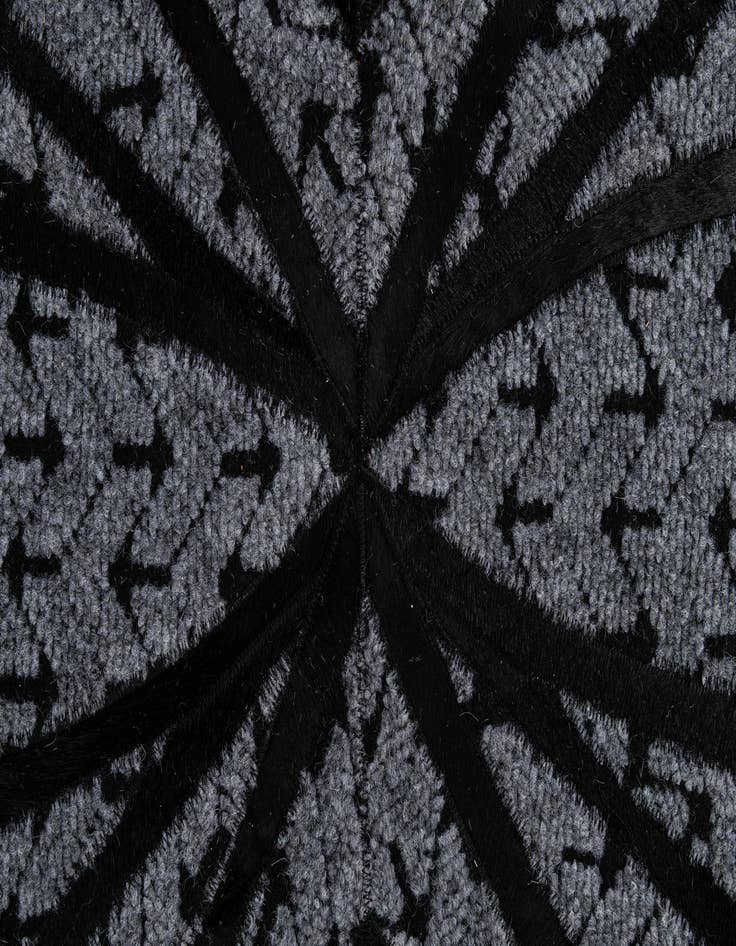 Detail image of  5' 2 x 8' 1 Cowhide - Patchwork Rug