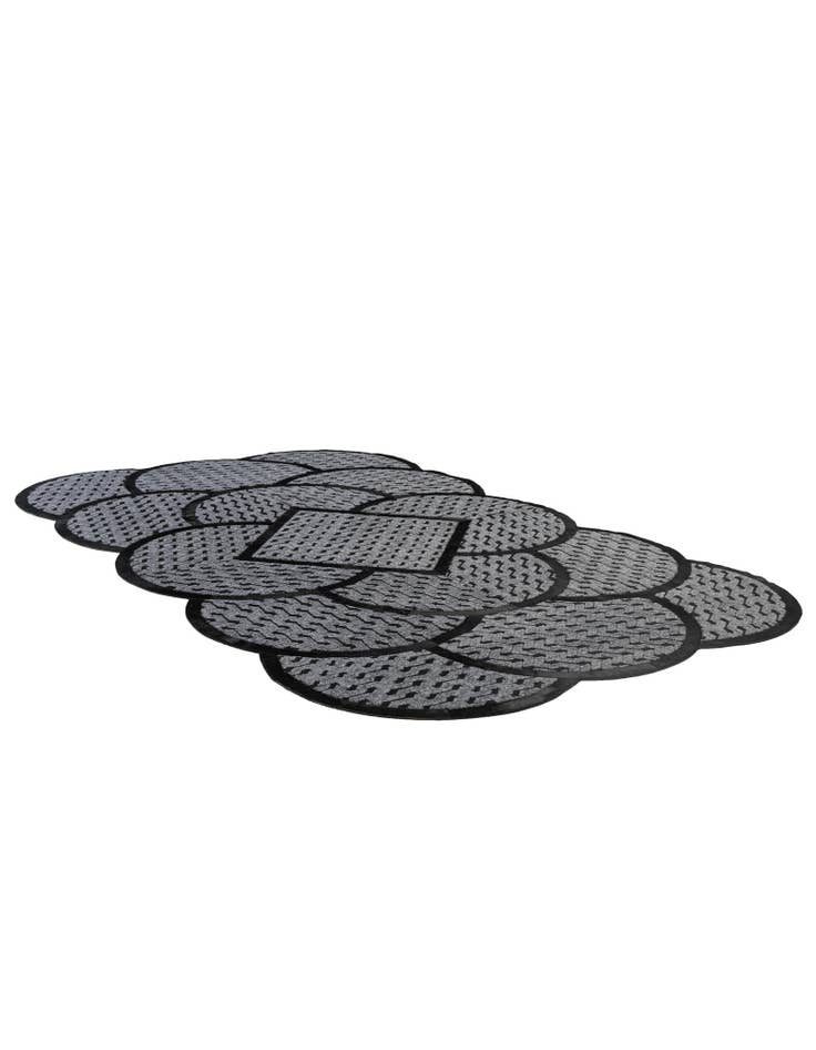 Detail image of  5' 1 x 8' 1 Cowhide - Patchwork Rug