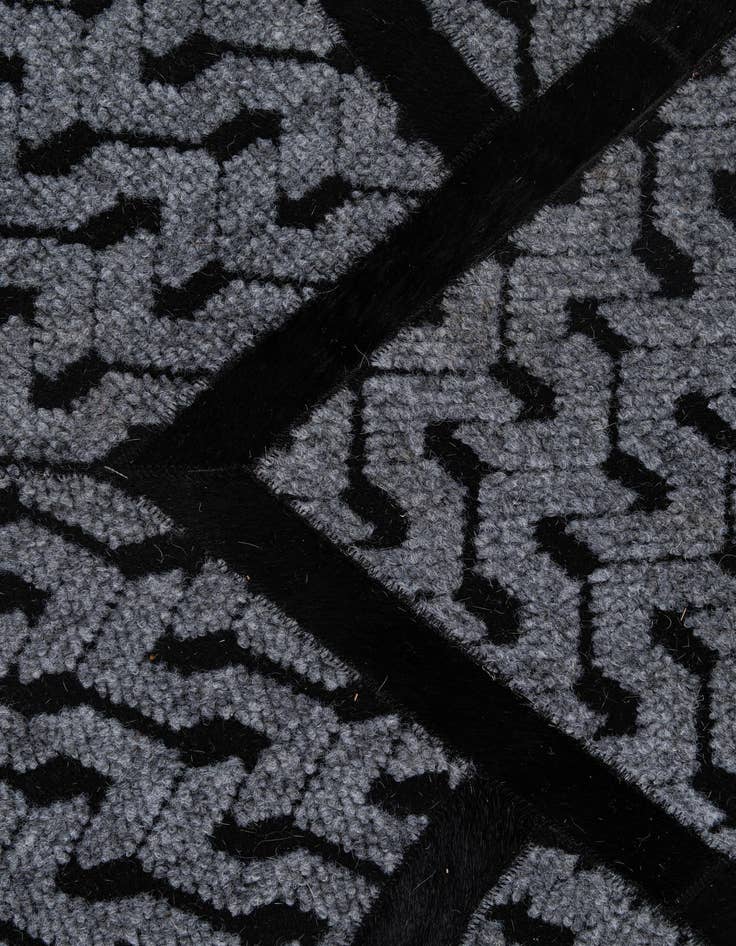 Detail image of  5' 1 x 8' 1 Cowhide - Patchwork Rug