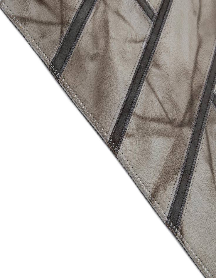 Detail image of  5' 2 x 8' 1 Cowhide - Patchwork Rug