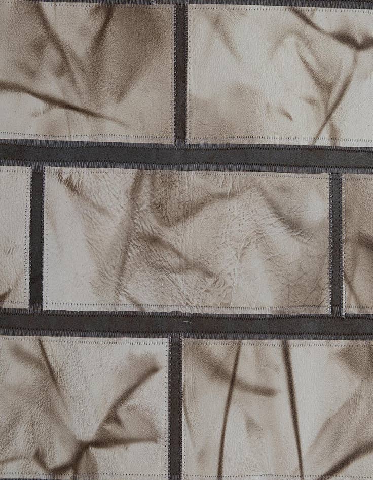 Detail image of  5' 2 x 8' 1 Cowhide - Patchwork Rug