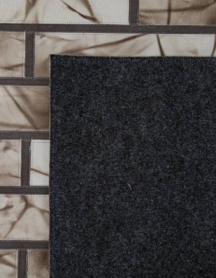 Detail image of  5' 2 x 8' 1 Cowhide - Patchwork Rug