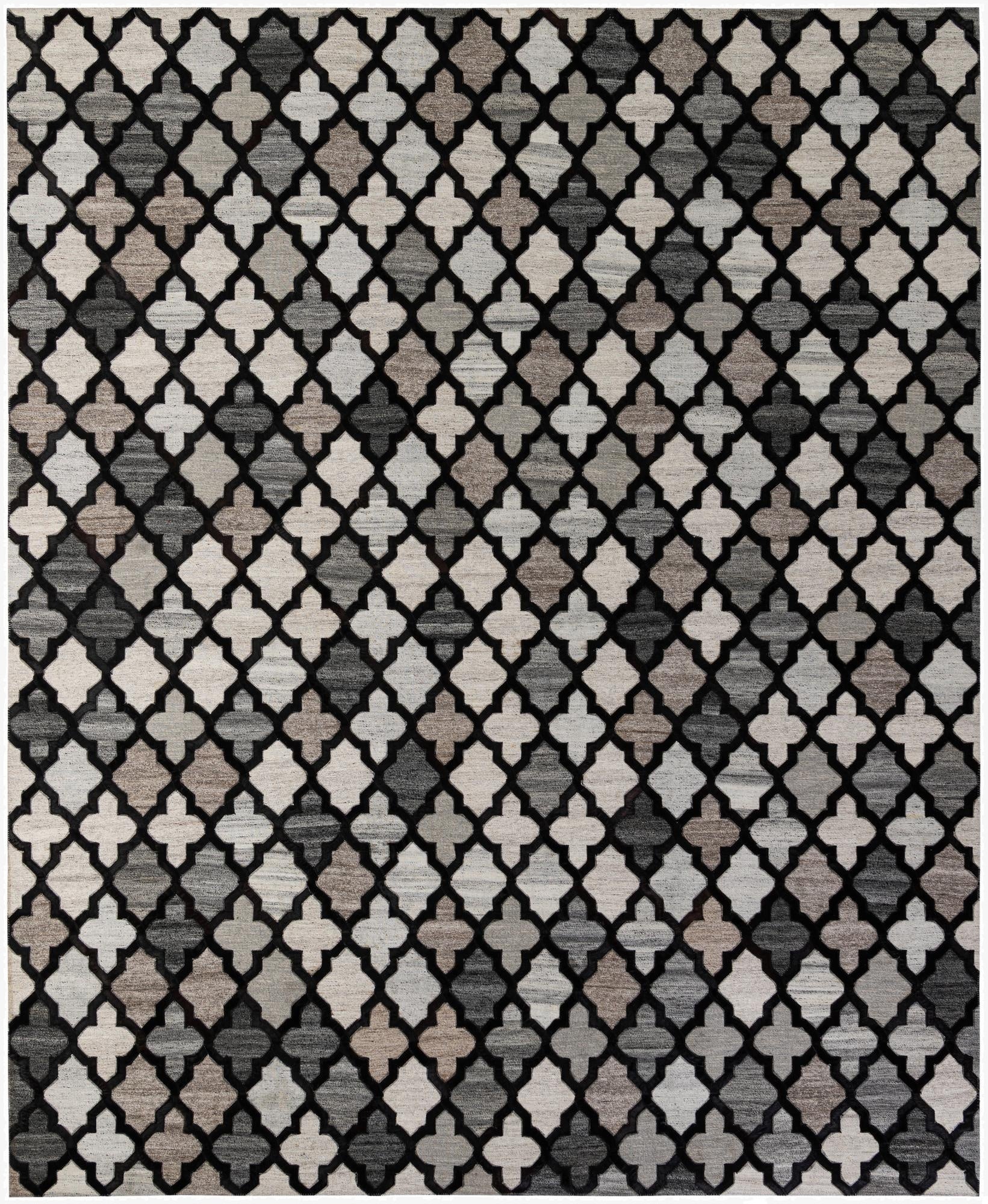  8' x 9' 10 Cowhide - Patchwork Rug