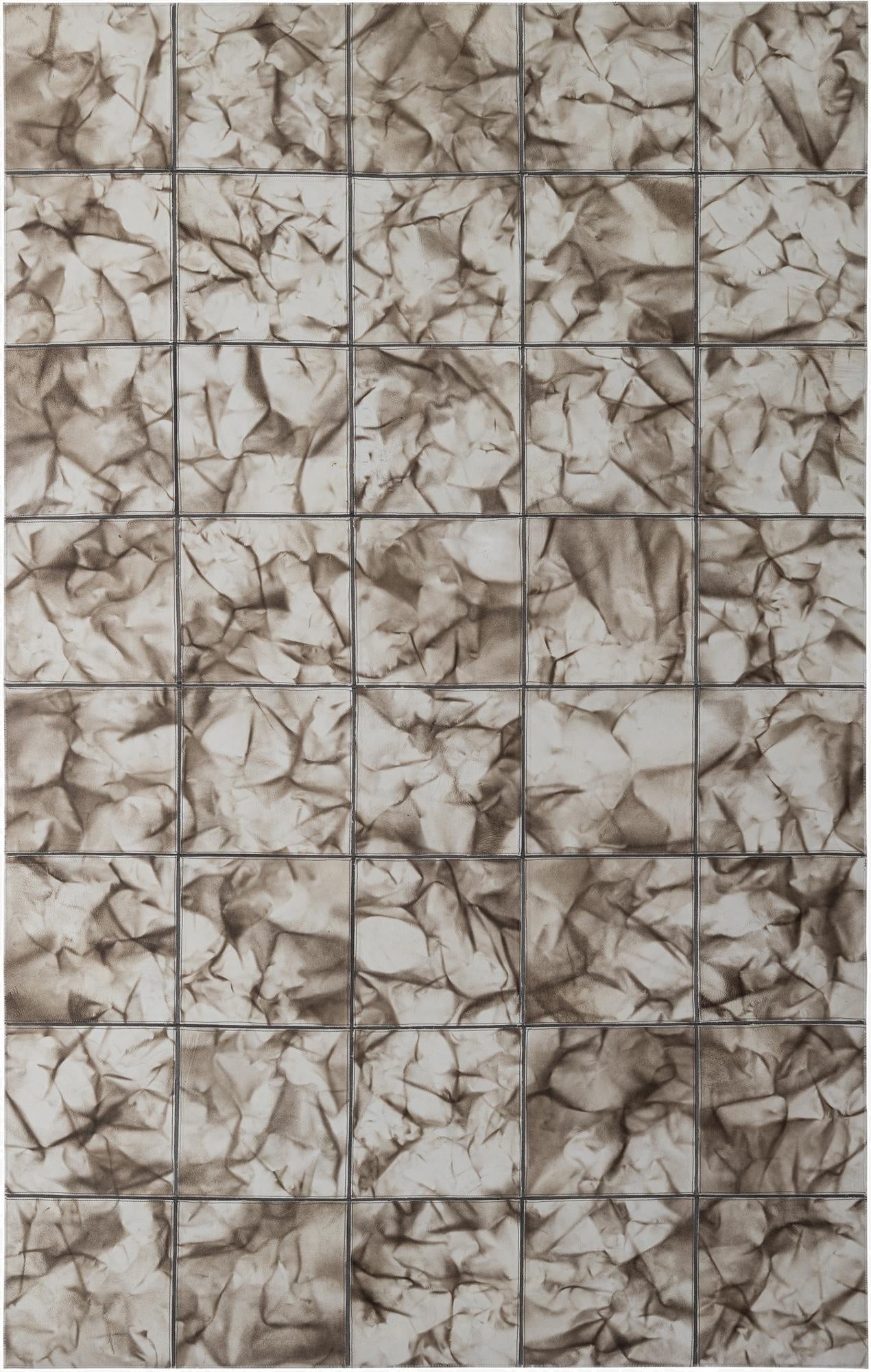  4' 11 x 7' 10 Cowhide - Patchwork Rug