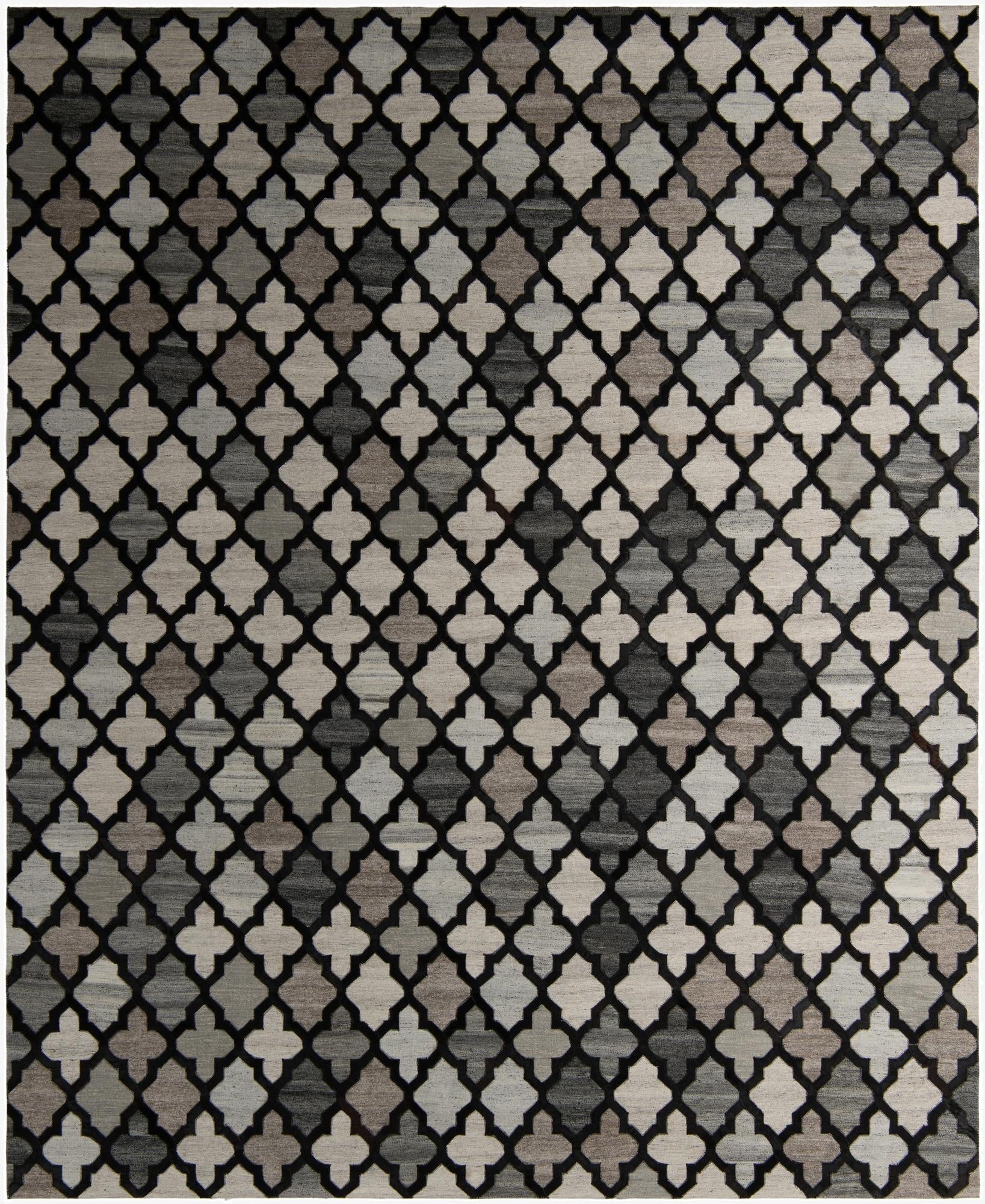  8' 1 x 9' 10 Cowhide - Patchwork Rug