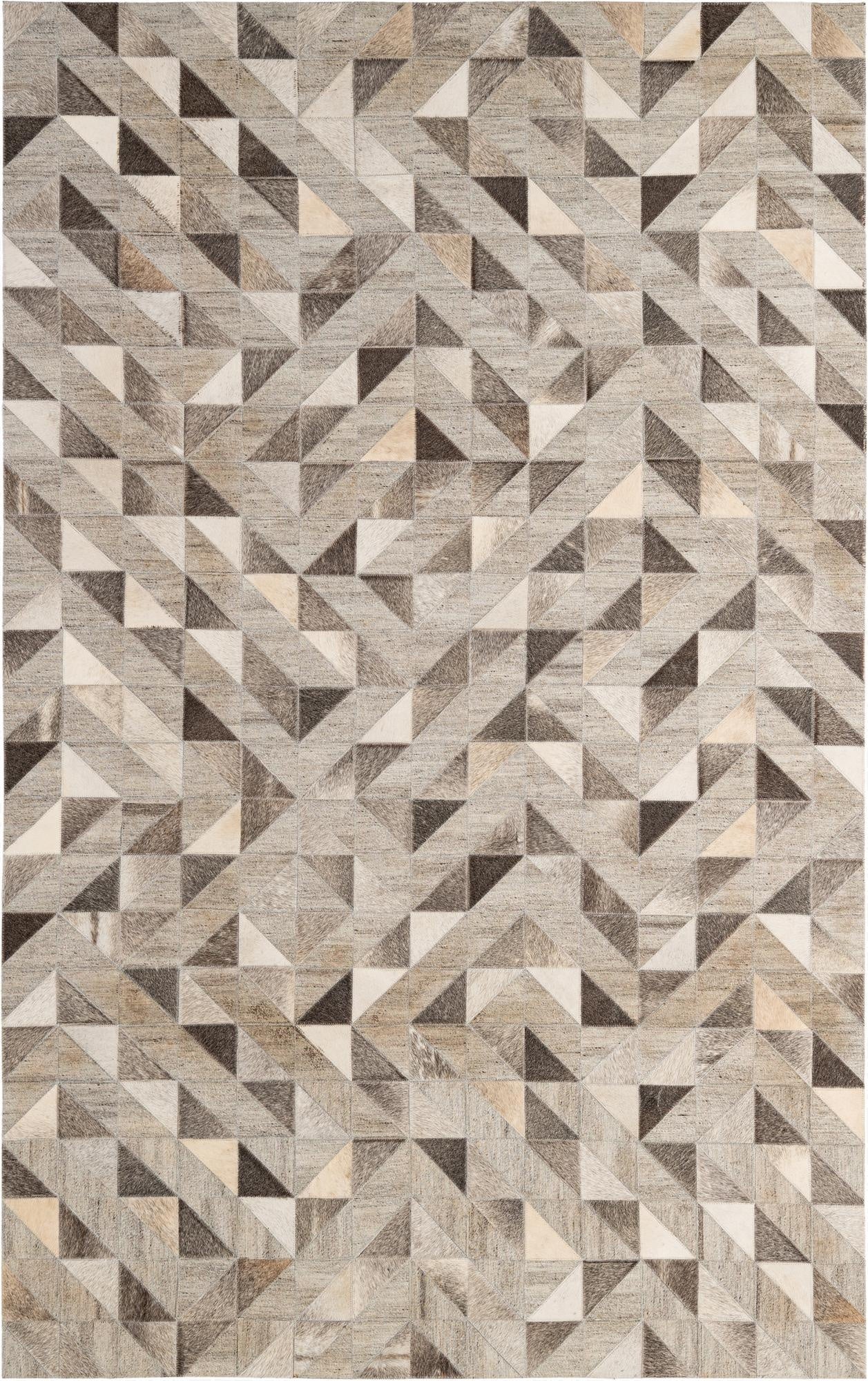 4' 10 x 7' 8 Cowhide - Patchwork Rug