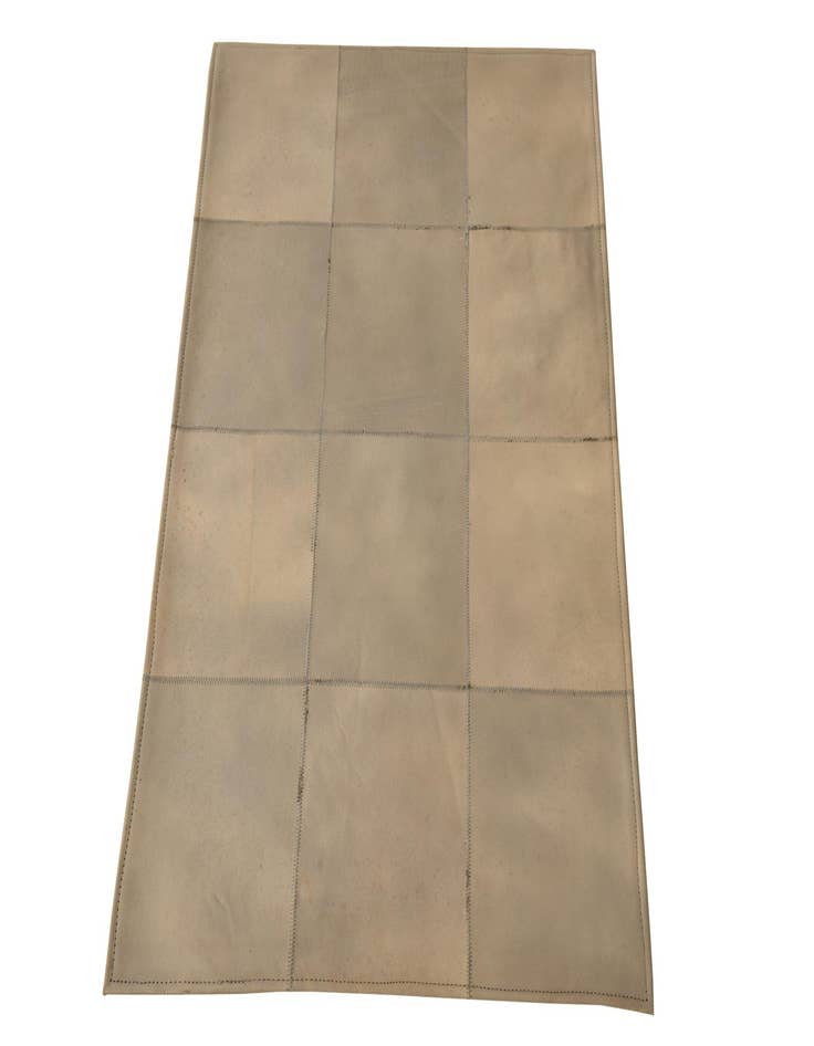 Detail image of  2' 1 x 3' 1 Cowhide Leather Rug