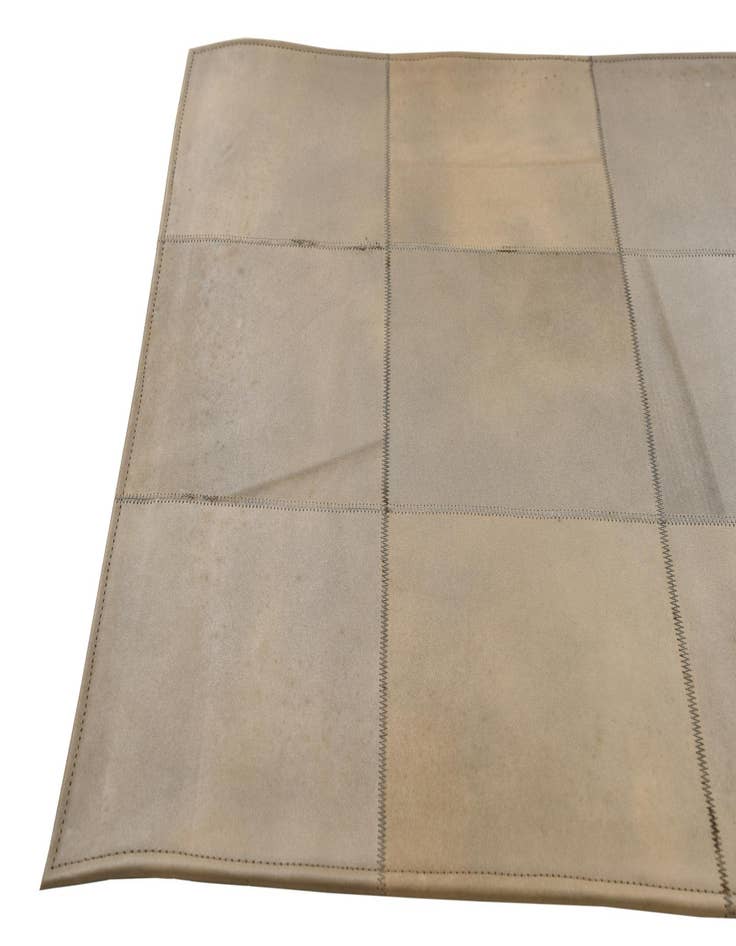 Detail image of  2' 1 x 3' 1 Cowhide Leather Rug