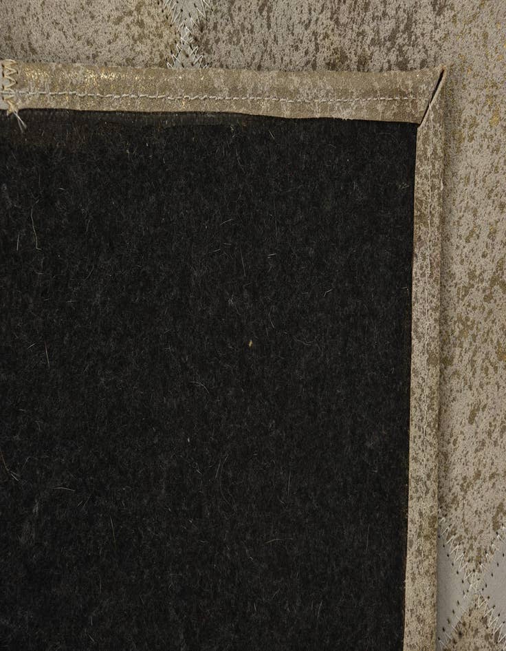 Detail image of  2' 1 x 3' 1 Cowhide Leather Rug