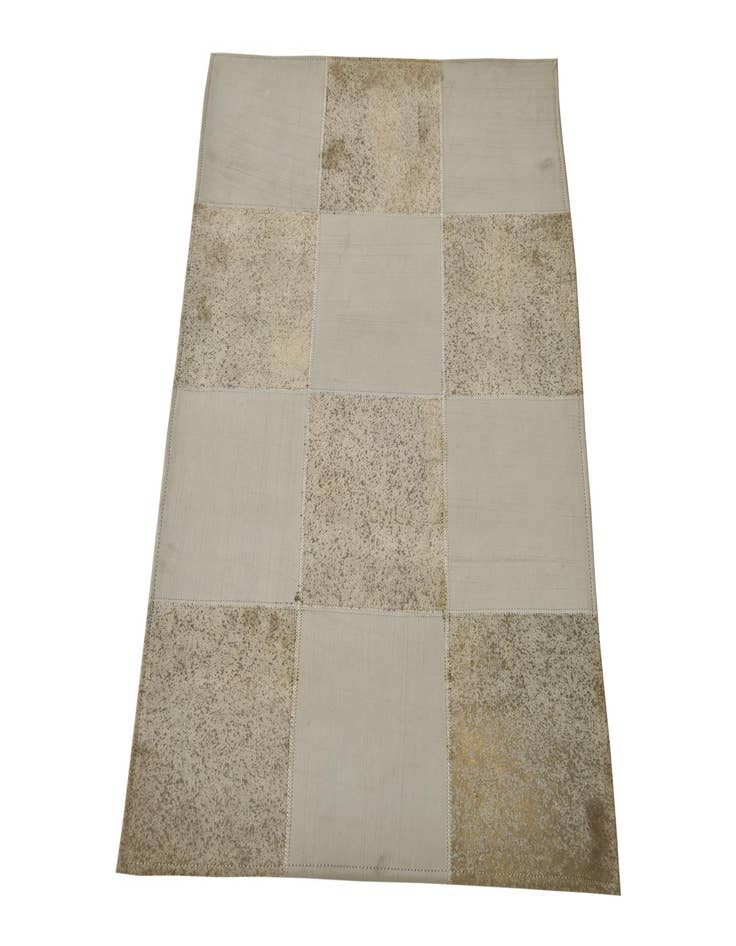 Detail image of  2' 1 x 3' 1 Cowhide Leather Rug