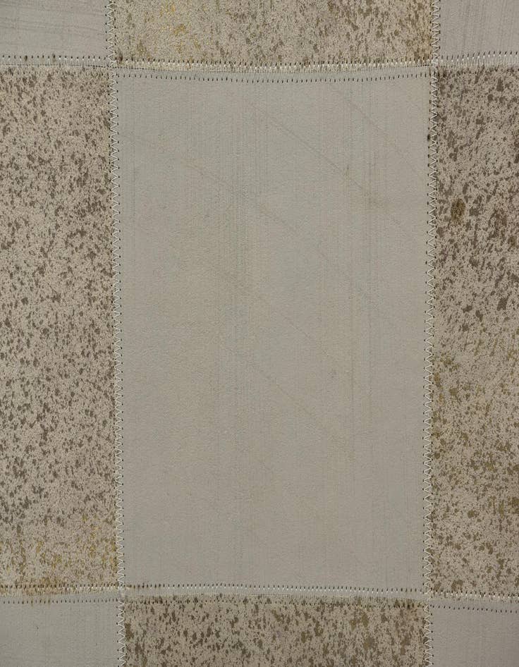 Detail image of  2' 1 x 3' 1 Cowhide Leather Rug