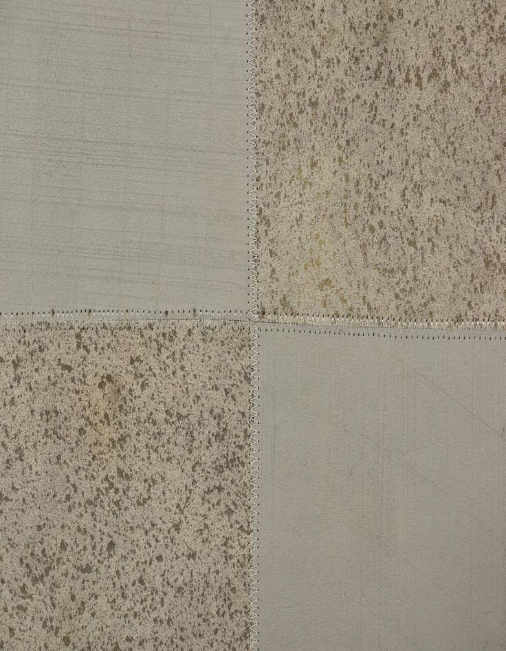 Detail image of  2' 1 x 3' 1 Cowhide Leather Rug