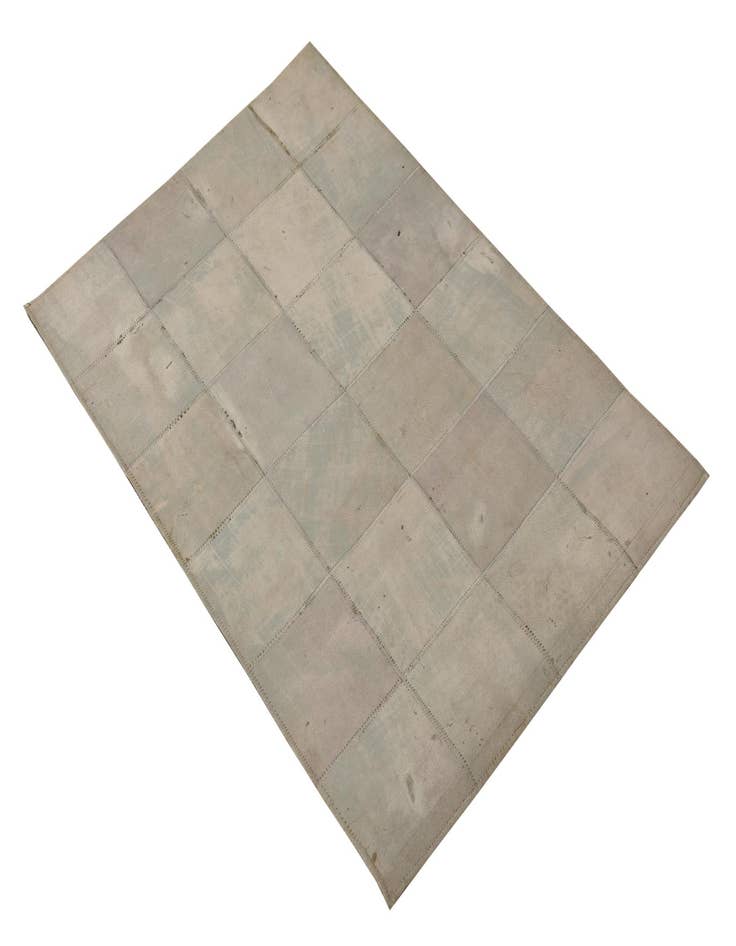 Detail image of  2' 1 x 3' 1 Cowhide Leather Rug