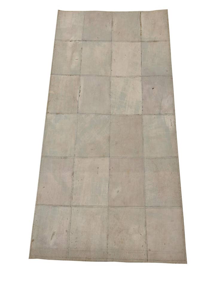 Detail image of  2' 1 x 3' 1 Cowhide Leather Rug