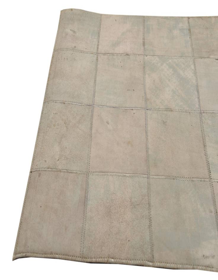 Detail image of  2' 1 x 3' 1 Cowhide Leather Rug