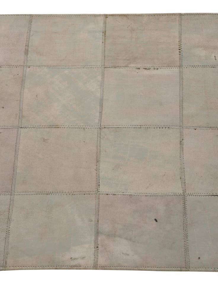 Detail image of  2' 1 x 3' 1 Cowhide Leather Rug