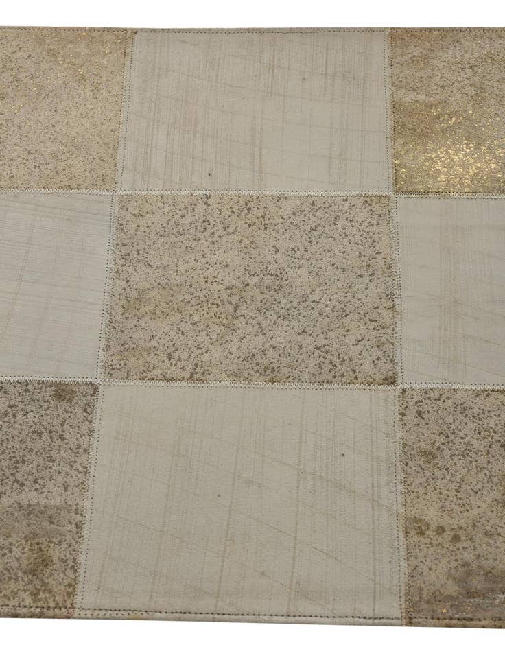 Detail image of  2' x 3' Cowhide Leather Rug