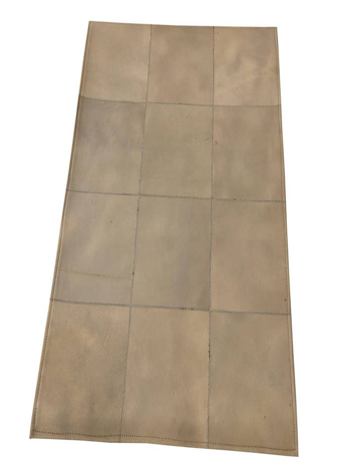 Detail image of  2' 1 x 3' 1 Cowhide Leather Rug