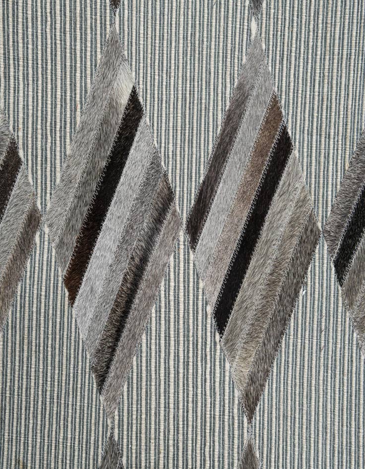 Detail image of  5' x 7' 10 Cowhide Leather Rug