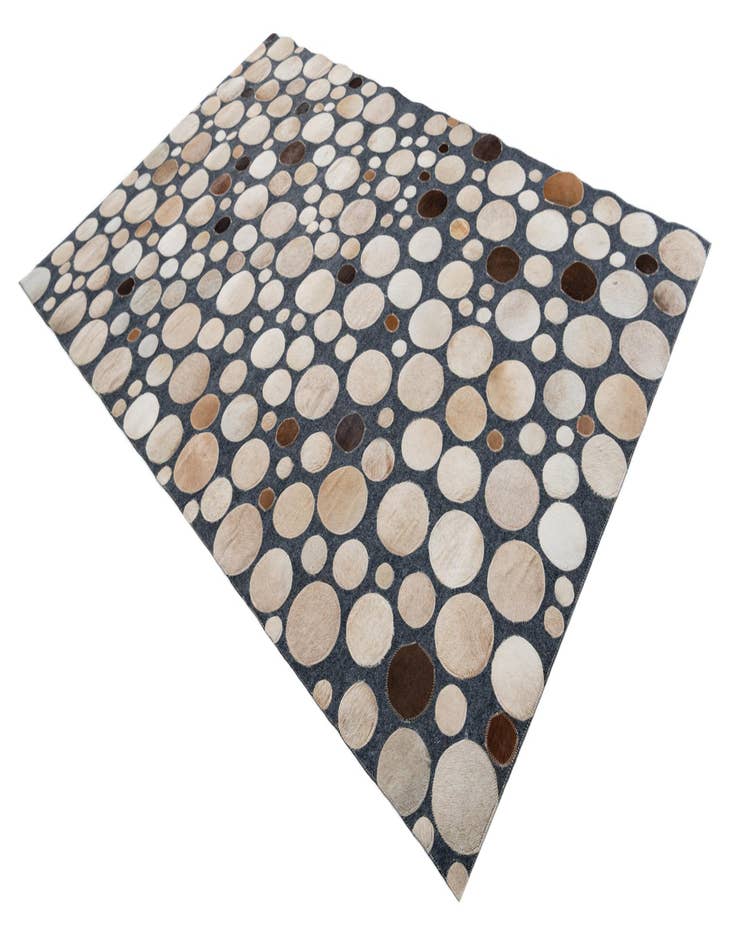 Detail image of  5' x 7' 8 Cowhide Leather Rug