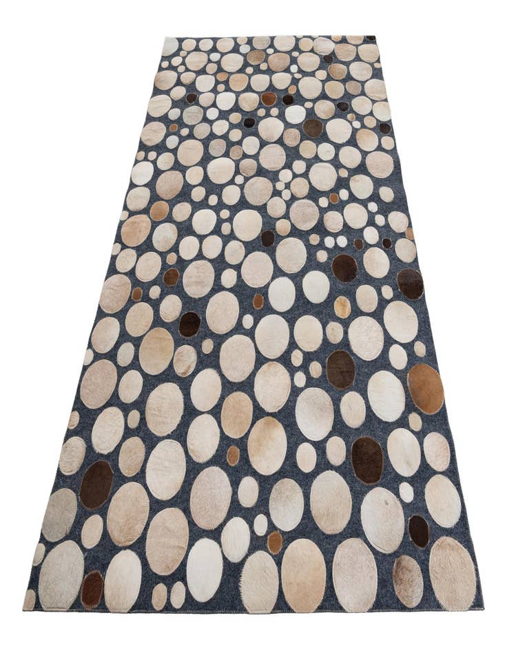 Detail image of  5' x 7' 8 Cowhide Leather Rug