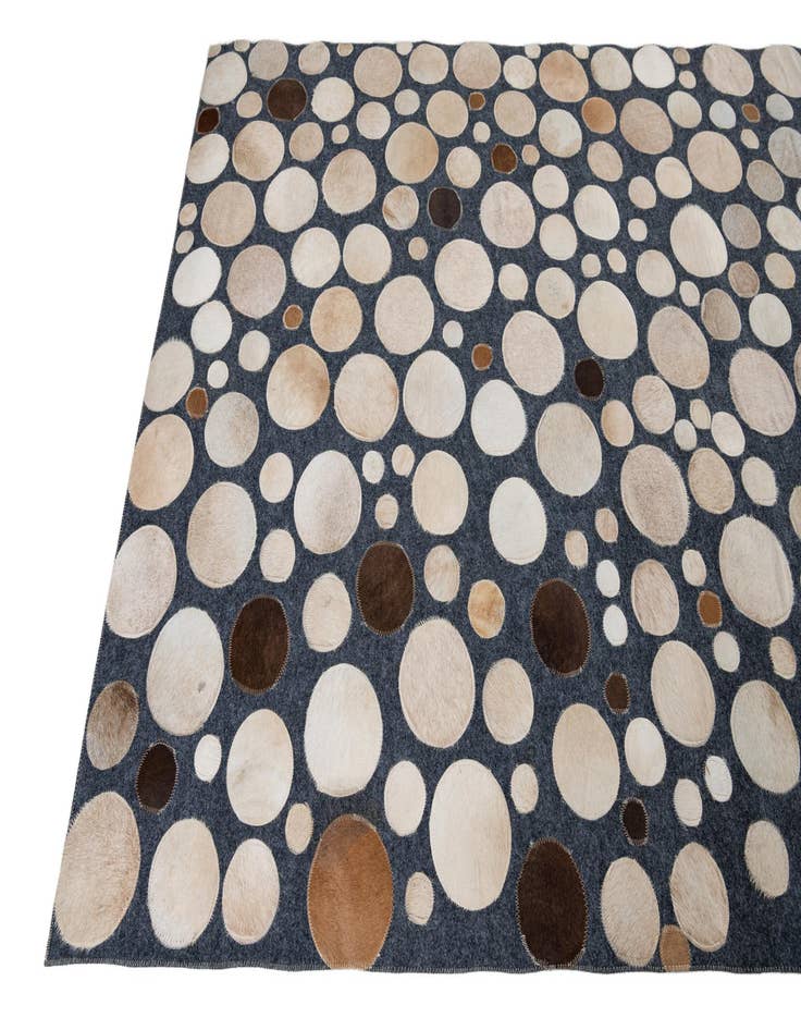 Detail image of  5' x 7' 8 Cowhide Leather Rug