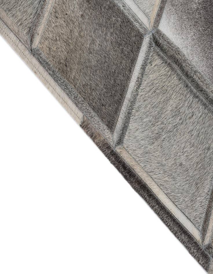 Detail image of  5' 4 x 7' 7 Cowhide Leather Rug