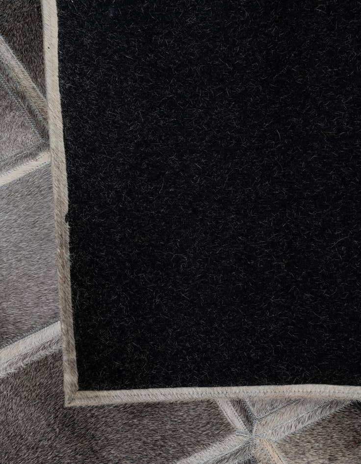 Detail image of  5' 4 x 7' 7 Cowhide Leather Rug