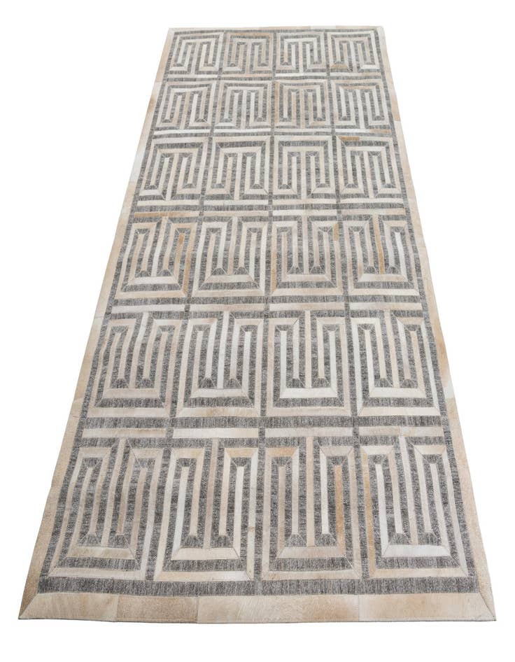 Detail image of  5' 3 x 8' Cowhide Leather Rug