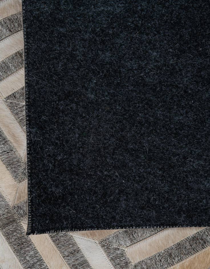 Detail image of  5' 3 x 8' Cowhide Leather Rug