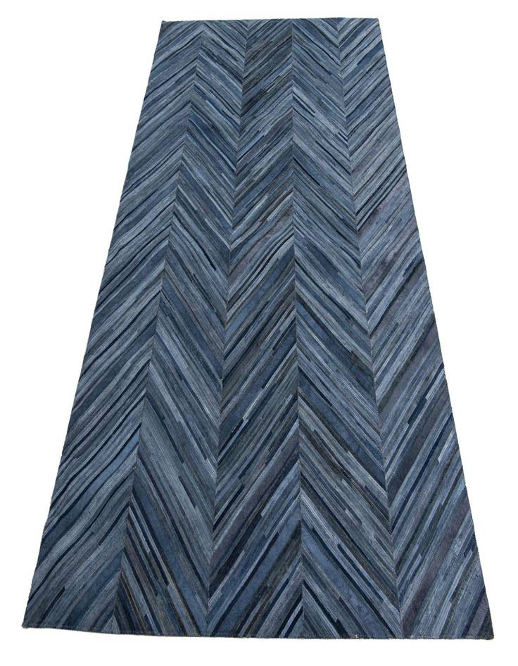 Detail image of  5' 4 x 8' Cowhide Leather Rug